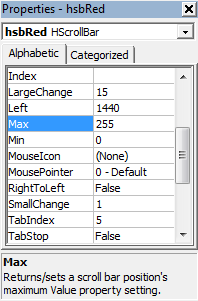 Properties - Max